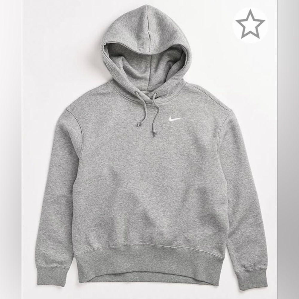 Nike Grey Fleece Hoodie Sweater Sweatshirt